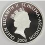 2008 St Helena & Ascension £5 coin .925 silver RAF HURRICANE 