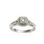 10 Karat White Gold Ladies 0.39 Carat Diamond Ring