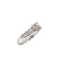 Hearts & Arrows Diamond ring 0.47ct F VS2 Ideal cut 19K white gold 