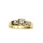 CAVELTI 18K gold and platinum 0.40ct tcw Diamond ring 