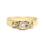 CAVELTI 18K gold and platinum 0.40ct tcw Diamond ring 