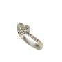 0.92ct Princess & Demi Luna cut Diamonds Ring 