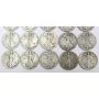 20x Walking Liberty Half Dollars 5x1917 17do 6x18 18d 2x20 20d 2x20s 2x23s  