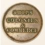 PEI Canada Ships colonies & Commerce Half Penny token 