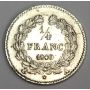 1840 A France 1/4 Franc silver coin KM740.1  AU50