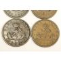 Bank of Upper Canada One Penny tokens 1850 1852 1854 and 1857 