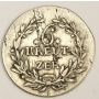 1816 Germany Baden 6 Kreutzer silver coin KM170 F15