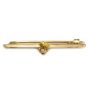 British placer Gold Nugget & Diamond on 1.75 inch 15ct bar pin 