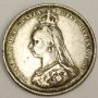 1887 Great Britain Shilling silver coin VF20