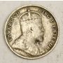 1902 Straits Settlements 5 Cents silver coin a/F