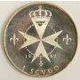 1967 Malta One Scudo Choice Proof mirror fields & heavy Cameo relief