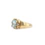 10 Karat Yellow Gold Ladies 1.00 Carat Blue Topaz Ring