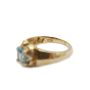 10 Karat Yellow Gold Ladies 1.00 Carat Blue Topaz Ring