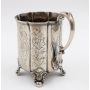 1851 silver .925 Mug Presented to John Cockshott by Chartles Lee 16 FEB 1853 