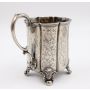 1851 silver .925 Mug Presented to John Cockshott by Chartles Lee 16 FEB 1853 