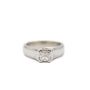 14 Karat White Gold Ladies 0.50 Carat Princess Cut Diamond Ring 