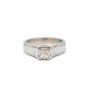 14 Karat White Gold Ladies 0.50 Carat Princess Cut Diamond Ring 