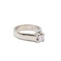 14 Karat White Gold Ladies 0.50 Carat Princess Cut Diamond Ring 