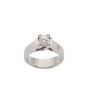 14 Karat White Gold Ladies 0.50 Carat Princess Cut Diamond Ring 