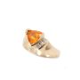 14 Karat Yellow Gold Ladies Crazed Orange Opal and Diamond Ring 