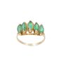 14 Karat Yellow Gold Ladies 1.00 Carat Emerald Ring ​