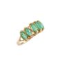 14 Karat Yellow Gold Ladies 1.00 Carat Emerald Ring ​