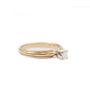 14 Karat Yellow Gold Ladies 0.18 Carat Solitaire Diamond Ring 