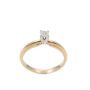 14 Karat Yellow Gold Ladies 0.18 Carat Solitaire Diamond Ring 