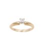 14 Karat Yellow Gold Ladies 0.18 Carat Solitaire Diamond Ring 