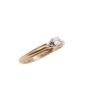 14 Karat Yellow Gold Ladies 0.18 Carat Solitaire Diamond Ring 