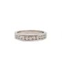 14 Karat White Gold Ladies 0.50 Carat Diamond Wedding Band Ring