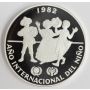 Panama 10 Balboas silver coin 1982 Year of The Child 