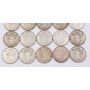 20x 1954 Canada 50 Cents 20-coins one roll 