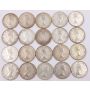 20x 1954 Canada 50 Cents 20-coins one roll 