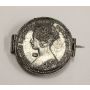  1872 Great Britain Gothic Florin Love Token Brooch 