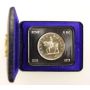 Official RCMP silver dollar 1873-1973 Golden RCMP Crest on case blue inside