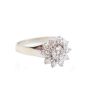 0.79ct Diamond ring classic design 18k white gold 