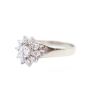 0.79ct Diamond ring classic design 18k white gold 