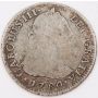 1780 Peru 2 Reales silver coin Lima MJ KM#76 circulated