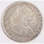 1801 Peru 2 Reales silver coin LIMA IJ KM#95 nice EF+