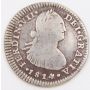 1814 Chile 1 Real silver coin Santiago-FJ KM-65 circulated 