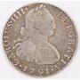 1791 Peru 2 Reales silver coin Lima IJ KM#95 circulated