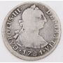 1781 Peru 2 Reales silver coin Lima MI KM#76 circulated