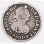 1801 Bolivia 1/2 Real silver coin PTS PP KM-69 circulated 