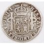 1825 Bolivia 2 Reales silver coin Potosi JL KM#83 circulated 