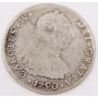 1790 Bolivia 2 Reales silver coin Potosi PR KM#62 circulated