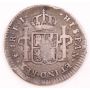 1816 Chile 1 Real silver coin Santiago-FJ KM-65 circulated edge bumps