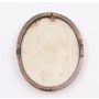 c1800 miniature porcelain painting 10K gold bezel on brass frame