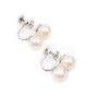 14K wg screw back cultured pearls earrings 4-quality pearls