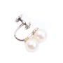 14K wg screw back cultured pearls earrings 4-quality pearls